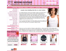 Tablet Screenshot of chicweddingboutique.com